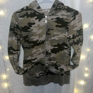 Juniors Medium 7/9, Cotton, Camo Print, Jacket